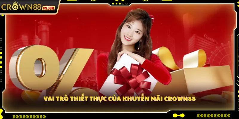 Vai trò thiết thực của khuyến mãi Crown88